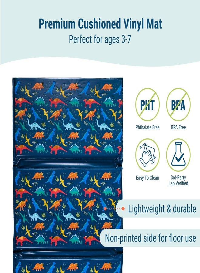Wildkin Kids Vinyl Nap Mat – Foldable, Durable Rest Mat for Daycare & Preschool - Jurassic Dinosaurs - Image 3